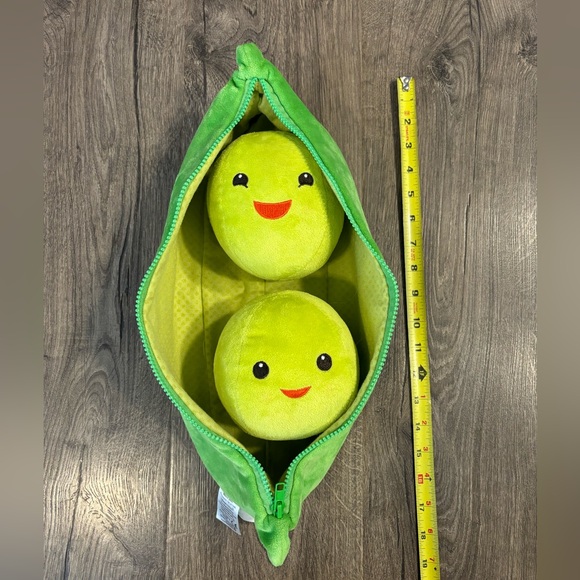 Disney Toy Story 2 Peas In A Pea Pod Stuffed Plush Zipper 19in Large Green Plush - Picture 6 of 6